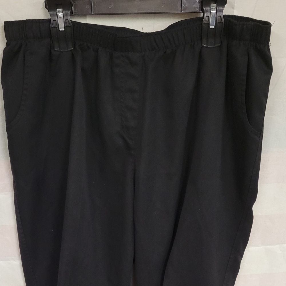 Alia Black Pants Elastic Waist 38 x 27 (Size 18)